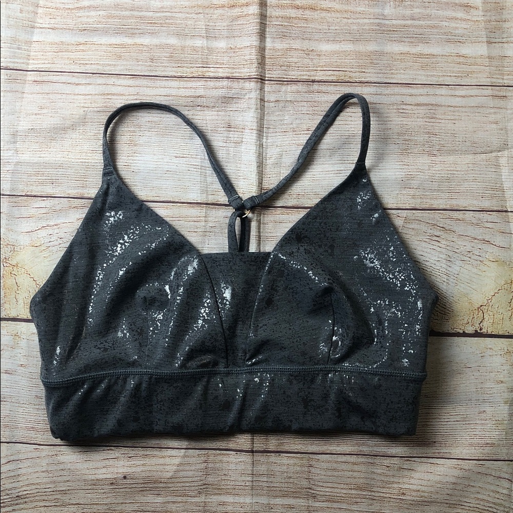 Sweaty Betty Shimmering Gray Sports Bra‎ 💜